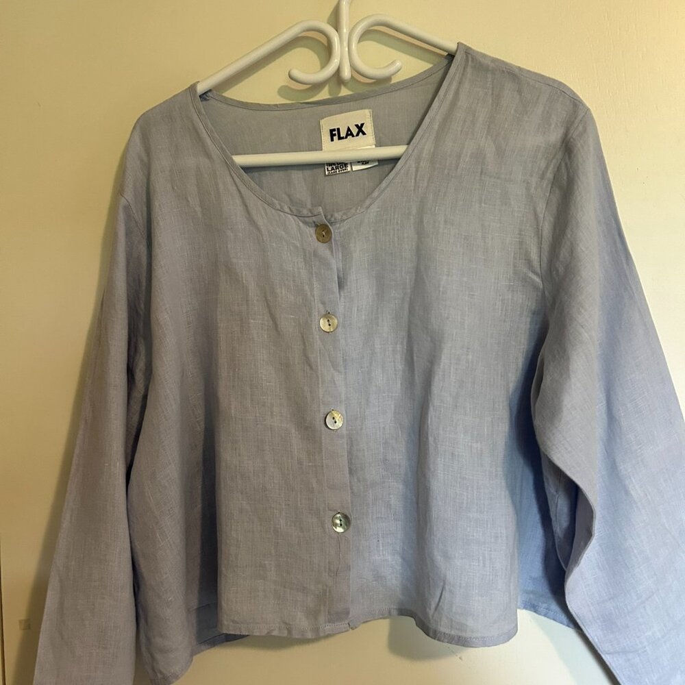 Cropped "Flax "Jacket